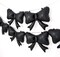 6 Pieces Bow Balloons, Black Matte Metallic Foil Bow Balloon for Men Women Boys Girls Bowtie Theme Birthday Party, Wedding Bridal Shower, Black Party Decorations, Balloon Garland Accessories